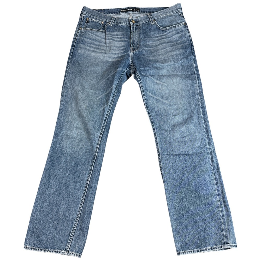 Big Star Union Regular Straight Jeans Mens 38 (39x34) Blue Denim Straight Leg
